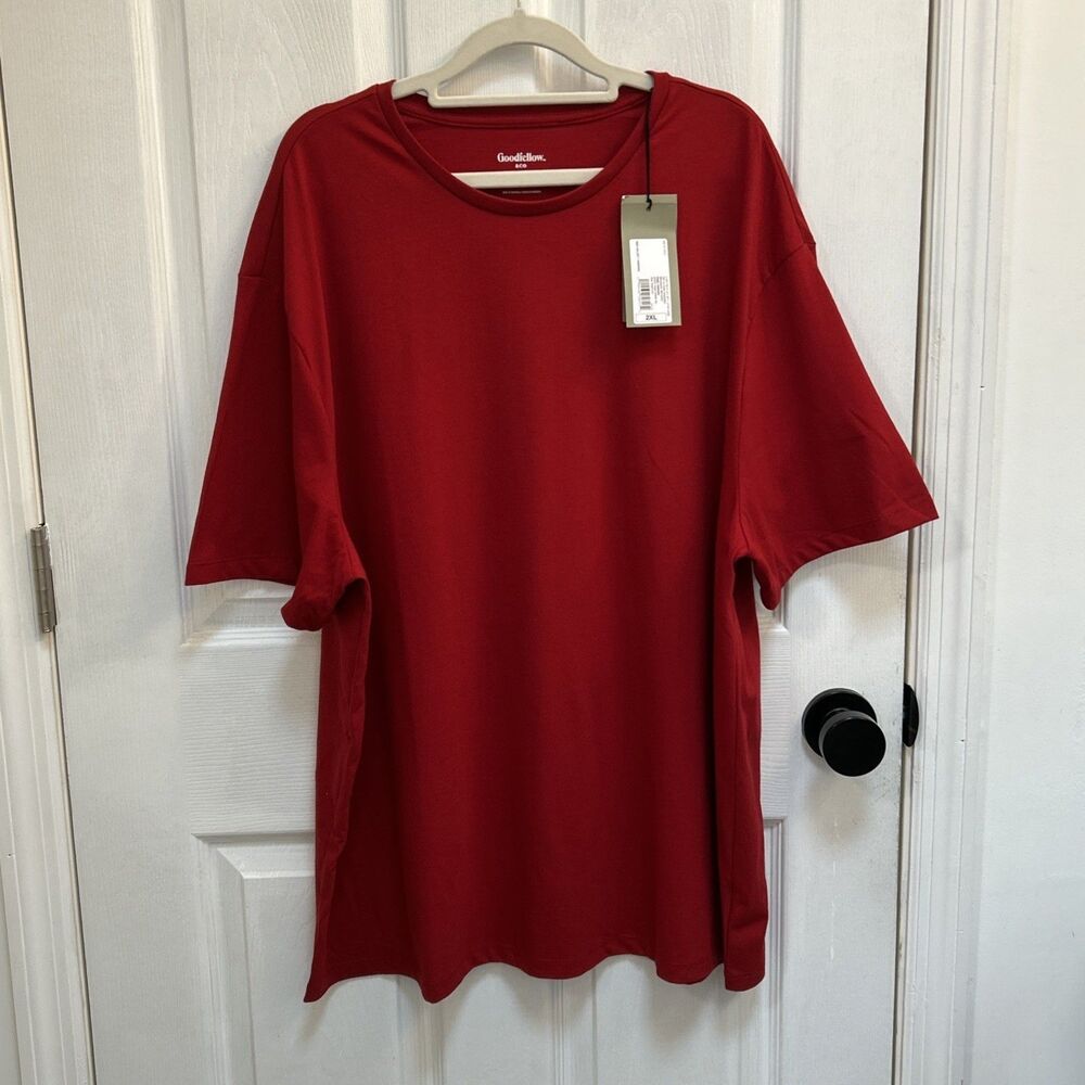 NWT Goodfellow & Co Men’s Short Sleeve Crew Neck  Size 2XL Red